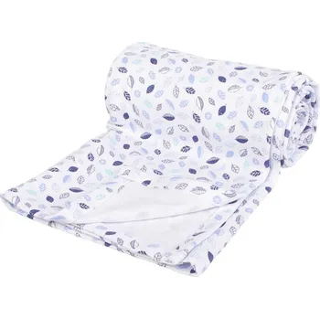 Dětská deka Kaarsgaren Lehká letní deka 100x150cm modré lístky