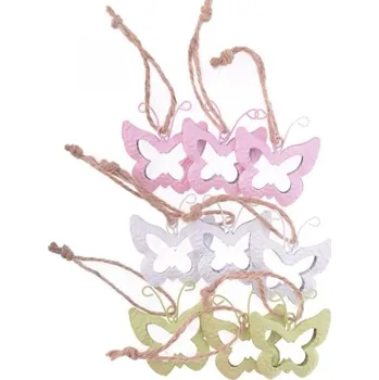 Samolepící dekorace Paper Design Dekorace k zavěšení - plechoví Motýli v pastelovýc
