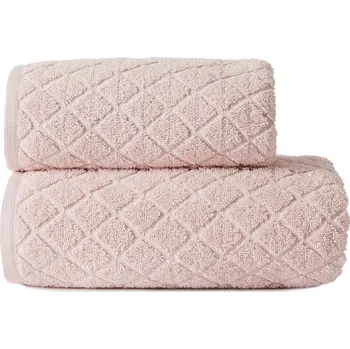 Osuška Bavlněná froté osuška se vzorem OLIWIER 70x140 cm pudrová 520 gr Mybesthome