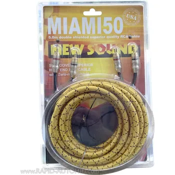 Audio kabel Signálový kabel New Sound Miami 50 délka 500 cm