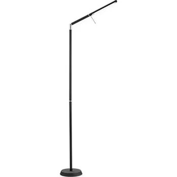 Stojací lampa Trio Lighting LED stojací lampa Filigran, černá, stmívatelná, nastavitelná - Ø základny 18 cm černá matná LED 6 W celkem - Doprava zdarma