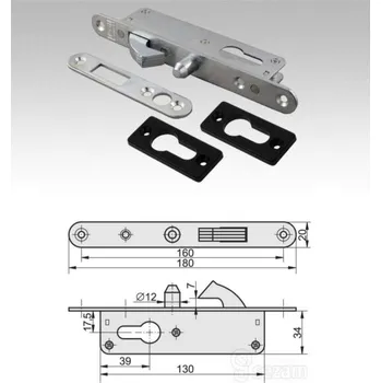 Zámek na kolo H35 - Hákový zámek bez vložky