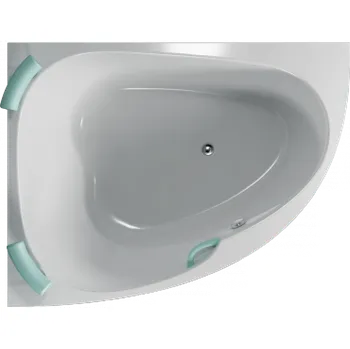 Vana Teiko vana SPINELL 160x125x55,5cm, 360l, L-levá, rohová plast. bílá