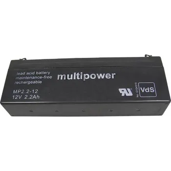 Záložní baterie Akumulátor 12V / 2,2Ah olověný - MP2.2-12 Multipower