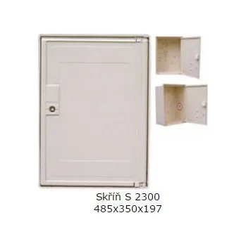 Šatní skříň Plynoměrová skříň S 2300 350x485x197 plastová Mecelec