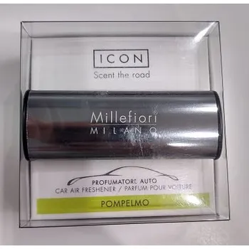 Osvěžovač vzduchu Millefiori ICON VŮNĚ DO AUTA METALLO/POMPELMO ANTRACITOVÁ LESKLÁ Millefiori: 1ks