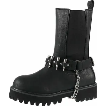 Dámské lodičky boty s klínem - Deadman's - KILLSTAR - KSRA004048 - 38