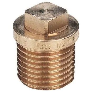 Fitinka zátka Viega 1/2" červený bronz 3290