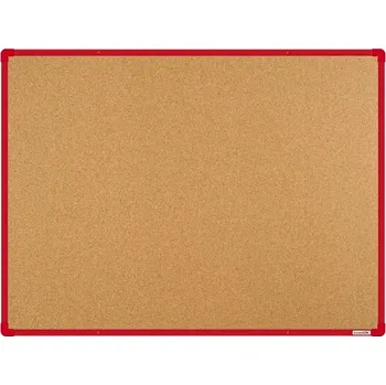 Kancelářský nábytek Korková nástěnka 120x90 (AL rám červený)
