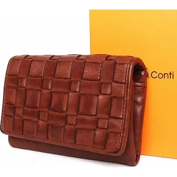 Peněženka Luxusní hnědá kožená peněženka Gianni Conti no. 107