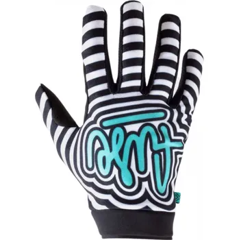 Cyklistické rukavice Dlouhoprsté rukavice Fuse OMEGA SONAR černá/bílá/modrozelená L