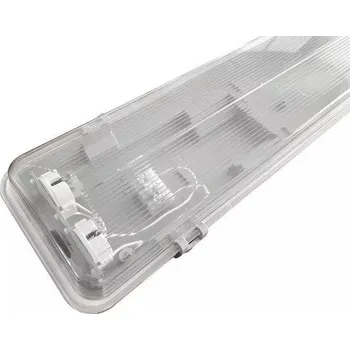 Průmyslové svítidlo HEDA Prachotěsné svítidlo s reflektorem pro LED trubice T8 2 x 120cm