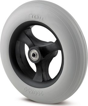Maxtech TENTE Kolečko s gumovým běhounem 125mm, PNP125x30-O8 HL36,5