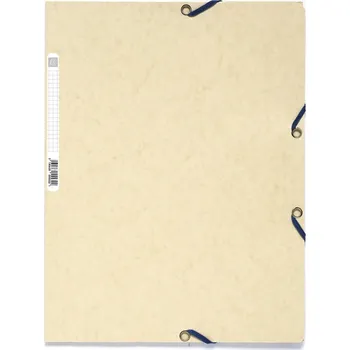 Archivační box Spisové desky s gumičkou a štítkem Exacompta, A4 maxi, prešpán, slonovina