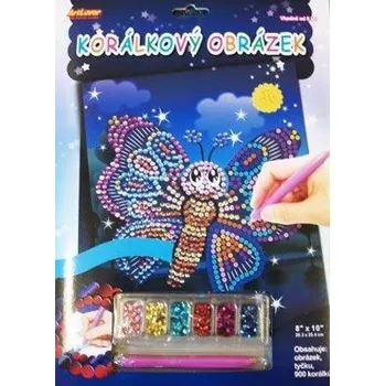 kreativní sada KORÁLKOVÝ OBRÁZEK - MOTÝL