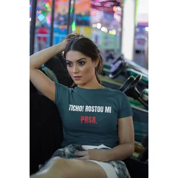 Dámské tričko Dámské tričko Prsa Barva: Petrolejová modrá, Velikost: M