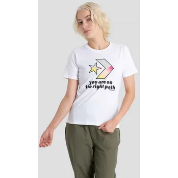 Dámské tričko tričko Converse Trailblazer Graphic/10022361 - A01/White S