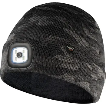 Neo Tools 81-632 s čelovkou černý maskáč Čepice Neo Tools 81-632 s čelovkou černý maskáč