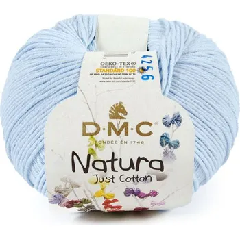 Příze Příze NATURA Just Cotton 50g, blankytně modrá - odstín 05