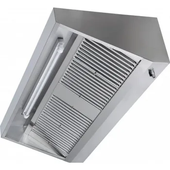 Digestoř Digestoř nástěnná nerezová 100x80x45 cm včetně osvětlení a tukových filtrů