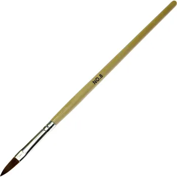 Kosmetický štětec Nailee Štětec kočičí jazýček hnědý č.8 na akrylové nehty