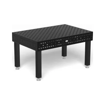 Dílenský stůl SIEGMUND [280035.XD7D] Svařovací stůl Professional Extreme 8.7 1500x1000x200, plasmanitridovaný, diagonální rastr, Noha základní 650