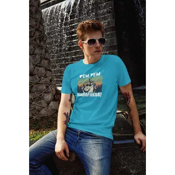 Pánská móda Pánské tričko Madafakas Barva: Tyrkysová, Velikost: XL