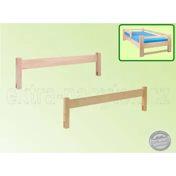 Nábytek Zábrana nasazovací 105 BUK Délka: 120, Moření: Bílá krycí