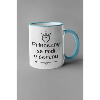 Hrnek Princezny se rodí v červnu Barva: Modrá