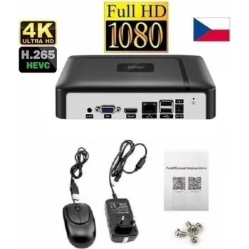 Záznamové zařízení NVR Digitální záznamové zařízení H.265 CCTV 8CH Pro 5MP 4K IP kamery