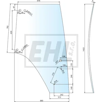 Autosklo Sklo dveří 650806035