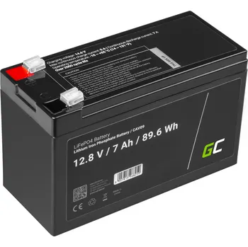 Záložní baterie Green Cell LiFePO4 12 V 7 Ah