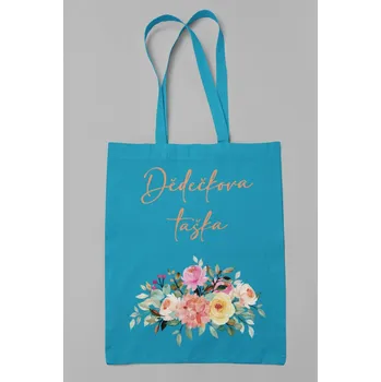 Bavlněná taška Dědečkova taška Barva: Tyrkysová