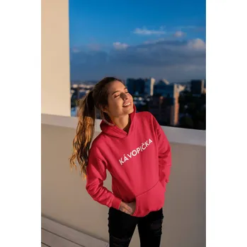 Dámská mikina Dámská mikina Kávopička Barva: Červená, Velikost: L