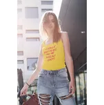 Dámské tílko V pekle bylo plno Barva: Žlutá, Velikost: L