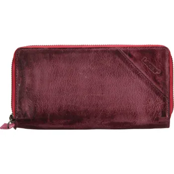 Dámská kožená peněženka Lagen fialová/růžová JK-200/D plum-fuchsia