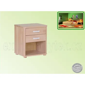 Noční stolek Noční stolek Robin 059 BUK Materiál: Buk, Moření: Antracit, tmavě šedá