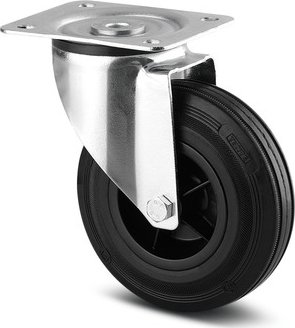 Alpha TENTE Kolečko pro lehká transportní zařízení 80mm, otočné, plotýnka, 3370PVR080P62