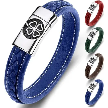 Náramek Pánský kožený náramek Nicolas