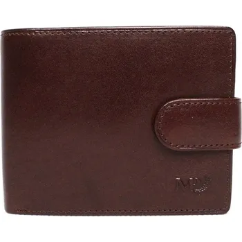 Kabelka Pánská luxusní hladká kožená peněženka Marta Ponti no. B219R +RFID tmavěhnědá | KabelkyproVas.cz