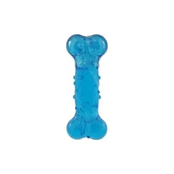 Hračka pro psa Hračka DOG FANTASY STRONG kost s vůni slaniny modrá 12,5cm