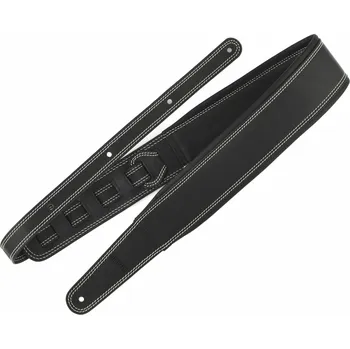 Příslušenství pro strunný nástroj Richter Springbreak I Black Black With White Stitches Kytarový pás