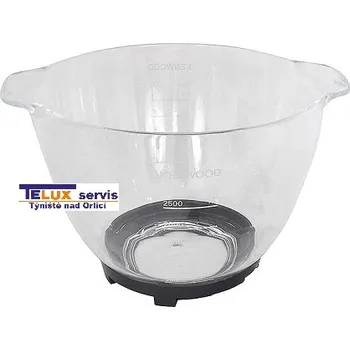 Příslušenství pro kuchyňský robot skleněná pracovní mísa k robotu Kenwood / AWAT550001