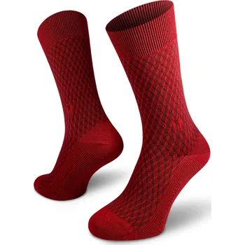 Pánské ponožky Northman Horten Merino ponožky Velikost: 42-44 Vínové Společenské Merino Ponožky
