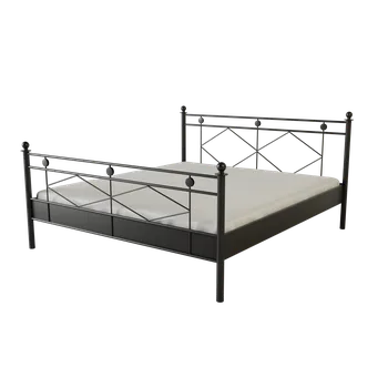 Postel Kovová postel DARJA Povrchová úprava: bílá, Rozměr: 80 x 200 cm