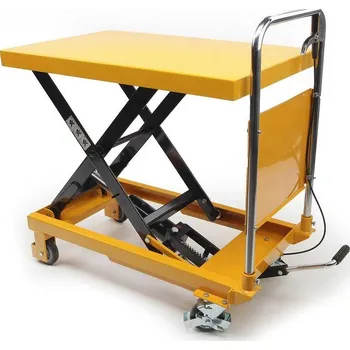 Manipulační vozík s hydraulickým nůžkovým zdvihem a pracovním stolem, nosnost až 300 kg, zdvih 730 mm (LT Machines)