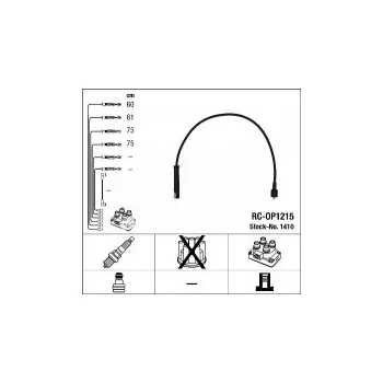 Zapalovací kabel Sada kabelů pro zapalování NGK RC-OP1215