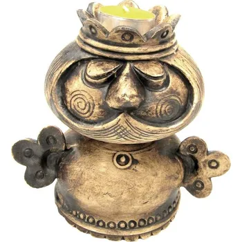Zahradní dekorace Keramický svícen - král