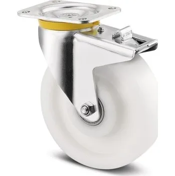 Pojezdové kolečko TENTE KOLEČKA Kolečko pro vysoké zatížení 200mm, s brzdou, plotýnka, 4687TOP200P63