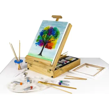 Malířský stojan Kids World Stolní malířský stojan v kufříku 45 x 33 x 13,5 cm, SM-4533